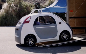 Ohne Lenker, ohne Gas und ohne Bremse - der Prototyp des Google Wagens